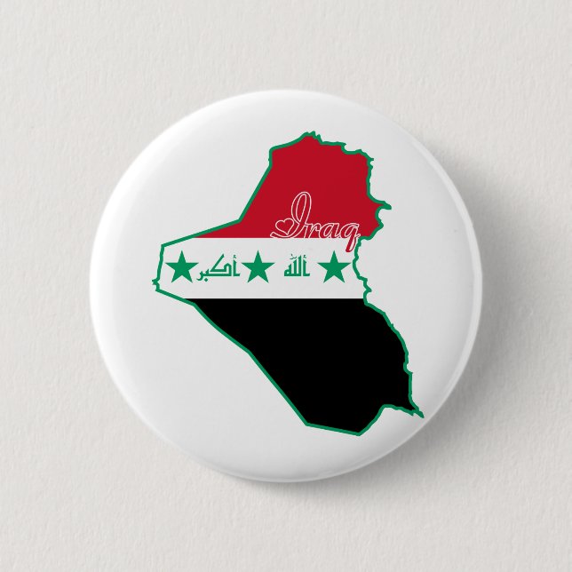 Badge Rond 5 Cm Bouton Irak (Devant)