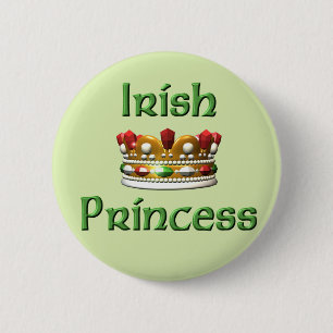 Badge Rond 5 Cm Bouton irlandais de princesse