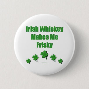 Badge Rond 5 Cm Bouton irlandais de whiskey