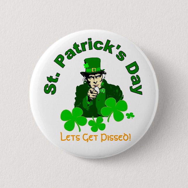 Badge Rond 5 Cm Bouton irlandais Sammy (Devant)