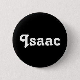Badge Rond 5 Cm Bouton Isaac