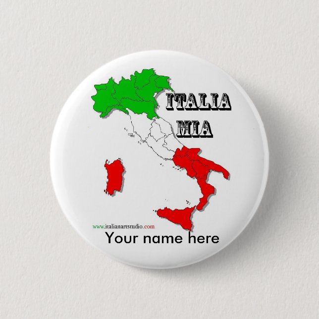 Badge Rond 5 Cm Bouton italien (Devant)