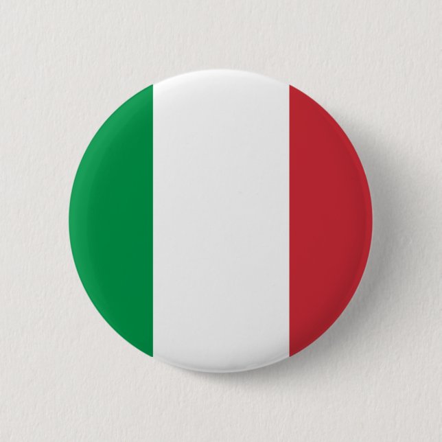 Badge Rond 5 Cm Bouton italien de drapeau (Devant)