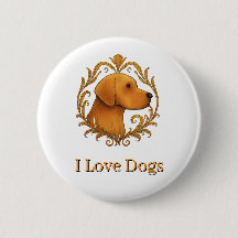 Bouton - J'aime les chiens