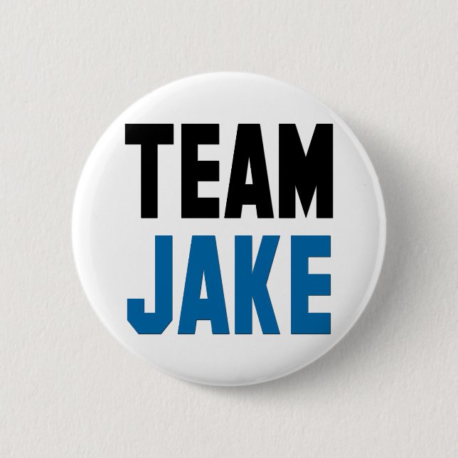 Badge Rond 5 Cm Bouton Jake de l'équipe (Devant)
