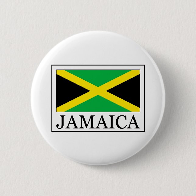 Badge Rond 5 Cm Bouton Jamaïque (Devant)