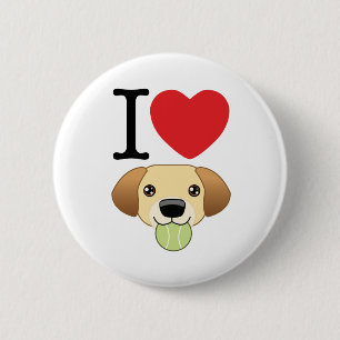 Badge Rond 5 Cm Bouton jaune de laboratoire