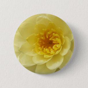Badge Rond 5 Cm Bouton jaune de nénuphar