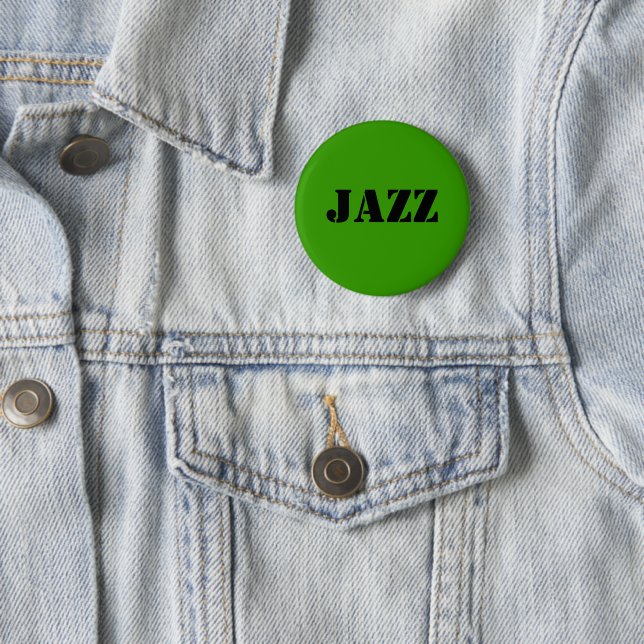 Badge Rond 5 Cm Bouton JAZZ (En situation)