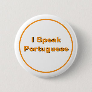 Badge Rond 5 Cm Bouton Je parle portugais