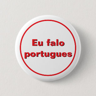 Badge Rond 5 Cm Bouton Je parle portugais