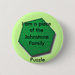 Badge Rond 5 Cm Bouton - Je suis un morceau du puzzle de la ___ Fa