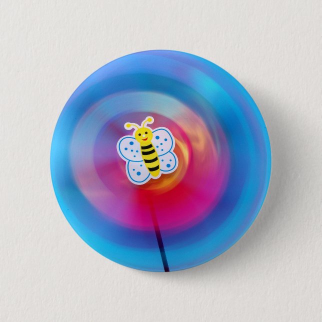Badge Rond 5 Cm Bouton Jouet à roulettes (Devant)