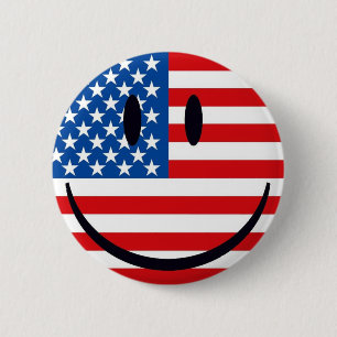 Badge Rond 5 Cm Bouton Joyeux