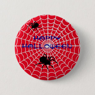 Badge Rond 5 Cm Bouton Joyeux Halloween Spider Pin