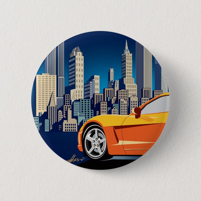 Badge Rond 5 Cm Bouton Joyeux jours fériés (Devant)