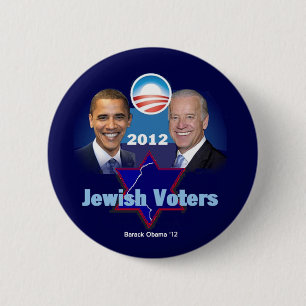 Badge Rond 5 Cm Bouton juif d'Obama