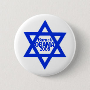 Badge Rond 5 Cm Bouton JUIF d'Obama