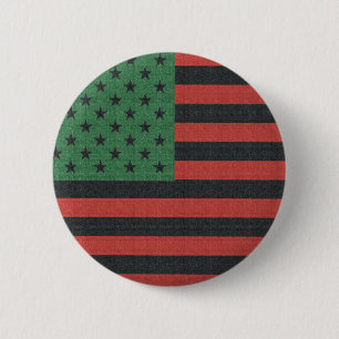 Badge Rond 5 Cm Bouton Juneteenth afro-américain