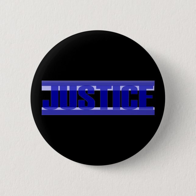 Badge Rond 5 Cm Bouton Justice (Devant)