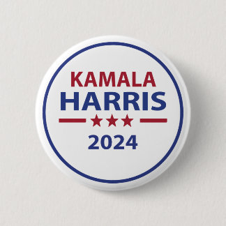 Badge Rond 5 Cm Bouton Kamala Harris 2024