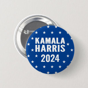 Badge Rond 5 Cm Bouton Kamala Harris 2024 pour la présidence