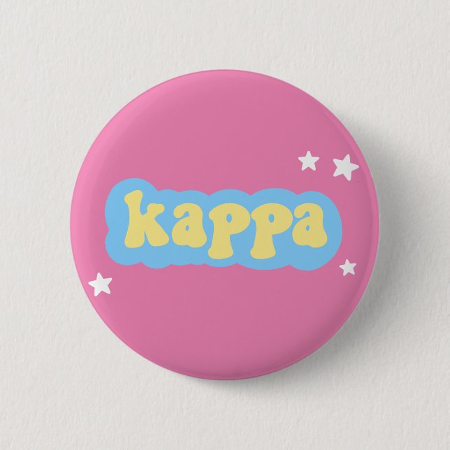 Badge Rond 5 Cm Bouton Kappa Kappa Gamma (Devant)
