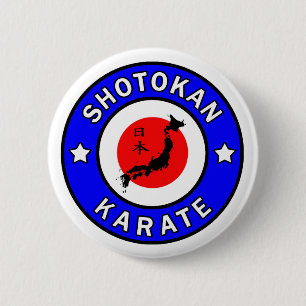 Badge Rond 5 Cm Bouton Karaté Shotokan