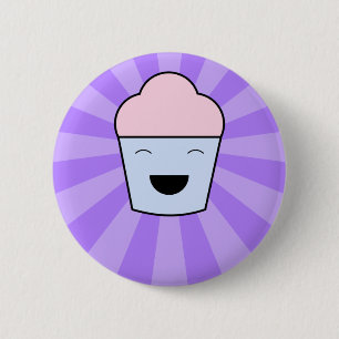 Badge Rond 5 Cm Bouton Kawaii Cupcake
