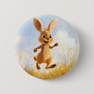 Badge Rond 5 Cm Bouton Kiki the Bunny