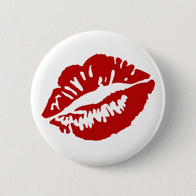 Badge Rond 5 Cm bouton KISS (Devant)