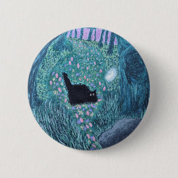 Badge Rond 5 Cm Bouton Kitty de Kiki