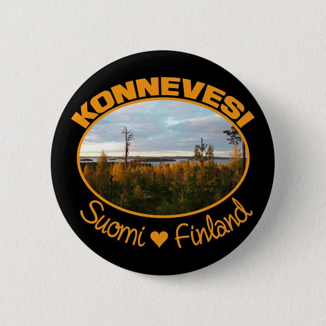Badge Rond 5 Cm Bouton Konnevesi (Devant)