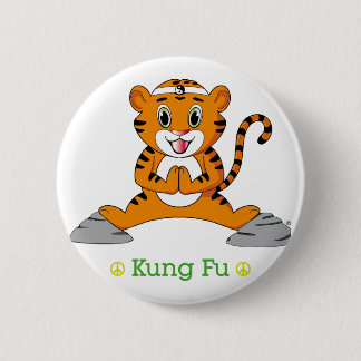 Badge Rond 5 Cm Bouton Kung Fu Tiger™