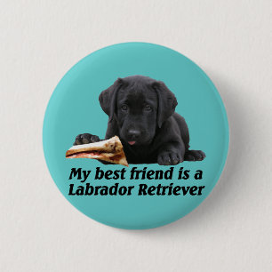 Badge Rond 5 Cm Bouton « labrador retriever «