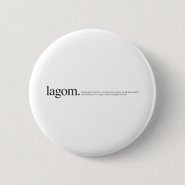 Badge Rond 5 Cm Bouton LagomWiki (Devant)