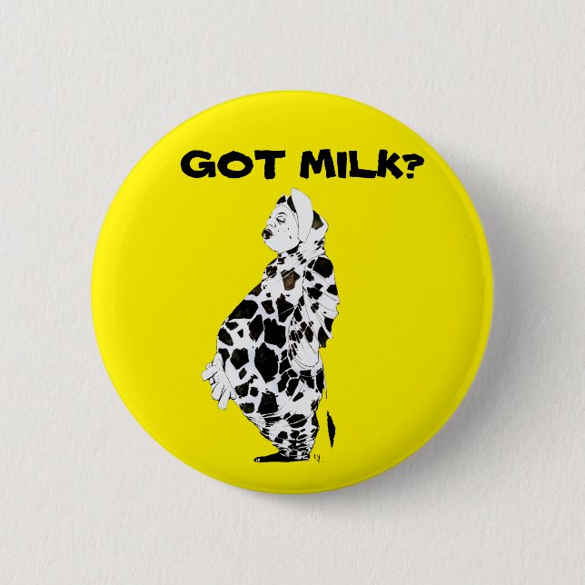 Badge Rond 5 Cm Bouton Lait (Devant)