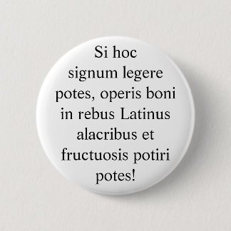 Badge Rond 5 Cm Bouton latin