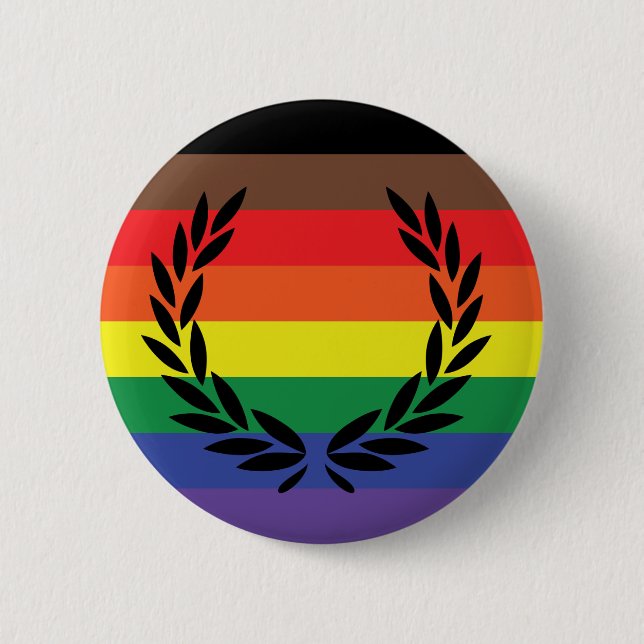 Badge Rond 5 Cm Bouton Laurel Pride (Devant)
