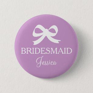 Badge Rond 5 Cm Bouton Lavender violet de demaid pour la fête de