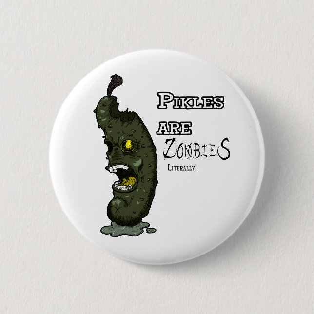Badge Rond 5 Cm Bouton Les chicots sont des zombies (Devant)
