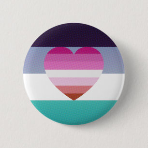 Badge Rond 5 Cm bouton lesbien orienté de fierté d'aroace