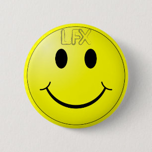 Badge Rond 5 Cm Bouton LFX de LFX sur mon jaune heureux de