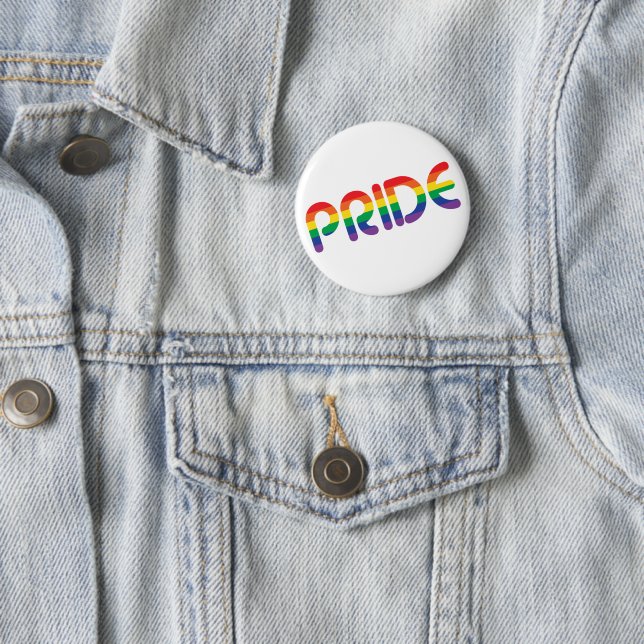 Badge Rond 5 Cm Bouton LGBT gay pride (En situation)