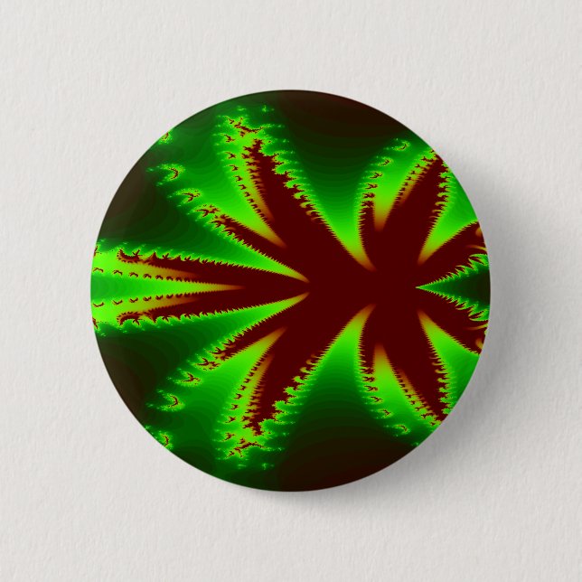 Badge Rond 5 Cm Bouton libellule en flammes (Devant)