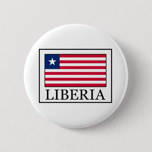 Badge Rond 5 Cm Bouton Libéria (Devant)