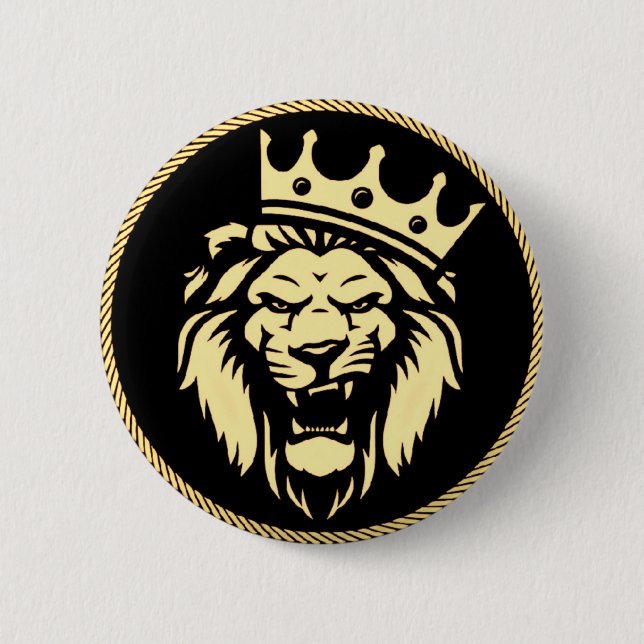 Badge Rond 5 Cm Bouton Lion King (Devant)