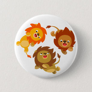 Badge Rond 5 Cm Bouton Lions sans caricature impeccable