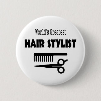 Badge Rond 5 Cm Bouton Liste de cheveux