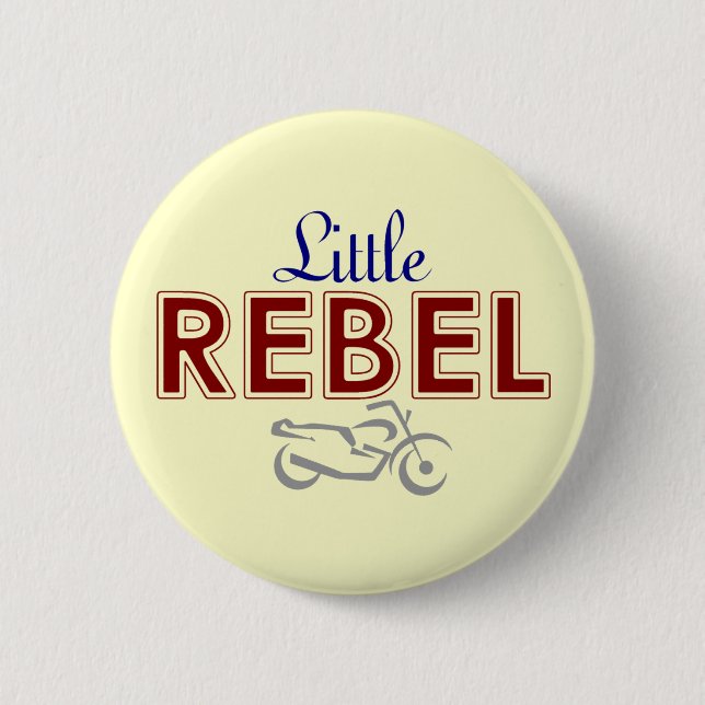 Badge Rond 5 Cm Bouton Little Rebel (Devant)